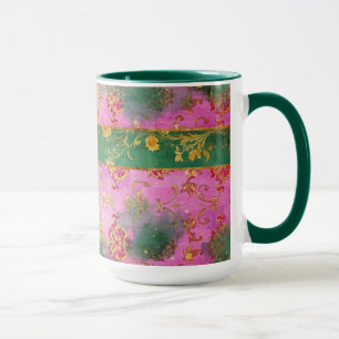 Wild rosa Grunge Damask - Tasse, Cup Tasse