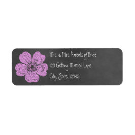 Wild rosa Roses Chalkboard Avery Label