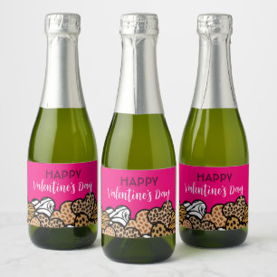 Wild-rosa-Tierdruckherz Valentinstag-Party