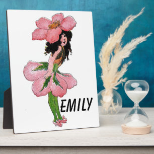 Wild Rose Cute Flower Child Floral Vintage Girl Fotoplatte