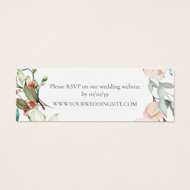 Wild Rose Garland Wedding Website UAWG (Vorderseite)