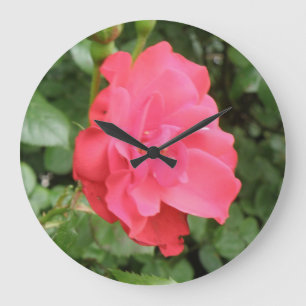 Wild Rose Wall Clock Große Wanduhr