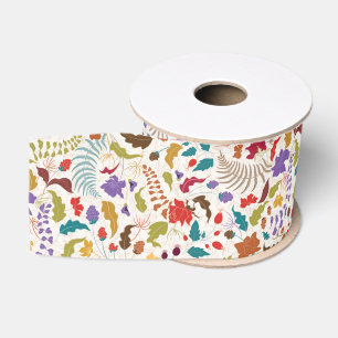 Wild Rose Woods Exotischer Blumengarten Hochzeit Ripsband