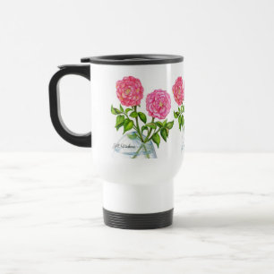 Wild Roses Travel Mug Reisebecher