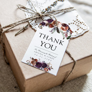 Wild Royal Bloom   Dankeschön Geschenkanhänger