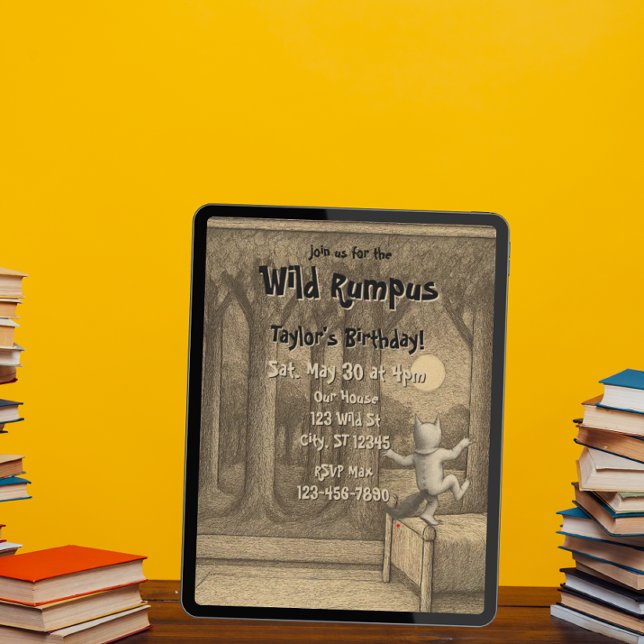 Wild Rumpus Birthday Einladung (Von Creator hochgeladen)