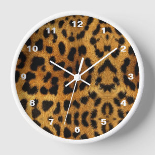 Wild Safari Animal Cheetah Girl Leopard Druck Uhr