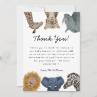 Wild Safari Animals Baby Duwer Gender Neutral