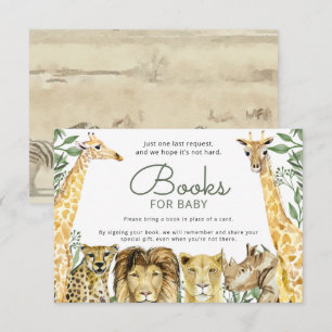 Wild Safari Animals Baby Shower Buy Request Einladung