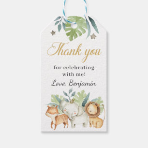 Wild Safari Animals Vielen Dank Geschenkanhänger