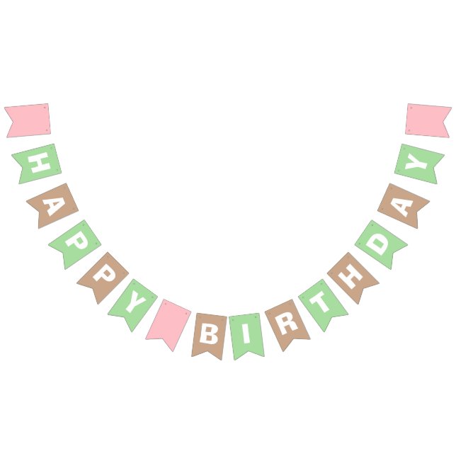 Wild Safari Jungle | Glückliches Geburtstagskind Wimpelkette (Alle)