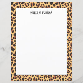 Wild Safari Leopard Print Paper
