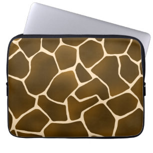Wild Safari Natural Giraffe Print Laptopschutzhülle