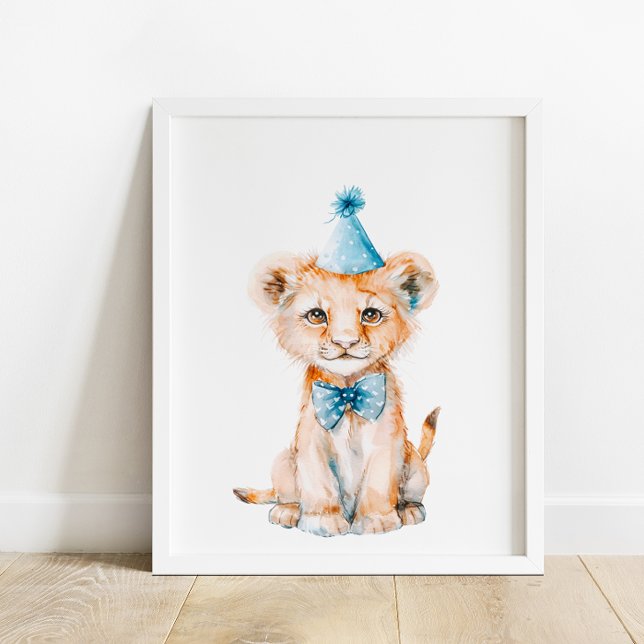 Wild Safari Party Löwentiere Geburtstag Poster (Von Creator hochgeladen)