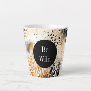 Wild Schwarzer Cream Leopard Milchtasse