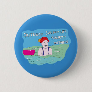 Wild-Schwimmen Outdoor-Schwimmer Clubmitglied Button