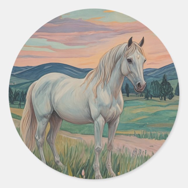 Wild Serenade Runder Aufkleber (Vorderseite)