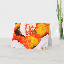 Wild Silber und Orange Alkoholtink Malerei