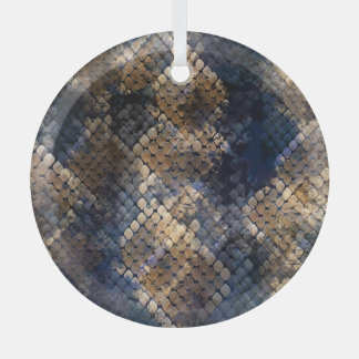 Wild Snakeskin Wasserfarbe Nahtlose Gestaltung Ornament Aus Glas