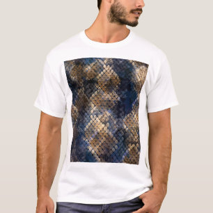 Wild Snakeskin Wasserfarbe Nahtlose Gestaltung T-Shirt