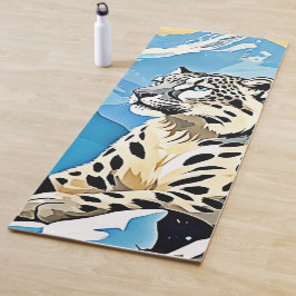 Wild Snow Leopard Design Yogamatte