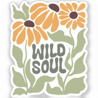 Wild Soul flower Aufkleber