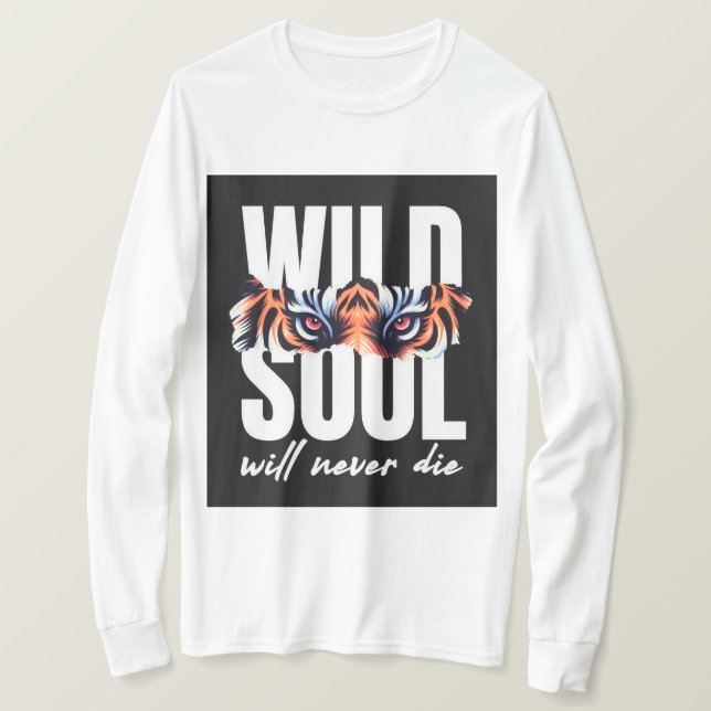 Wild Soul Tiger Eyes Grafischer T - Shirt (Design vorne)
