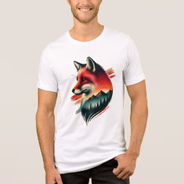 Wild Spirit Fox - Natur Inspiriert künstlerischer Tri-Blend Shirt