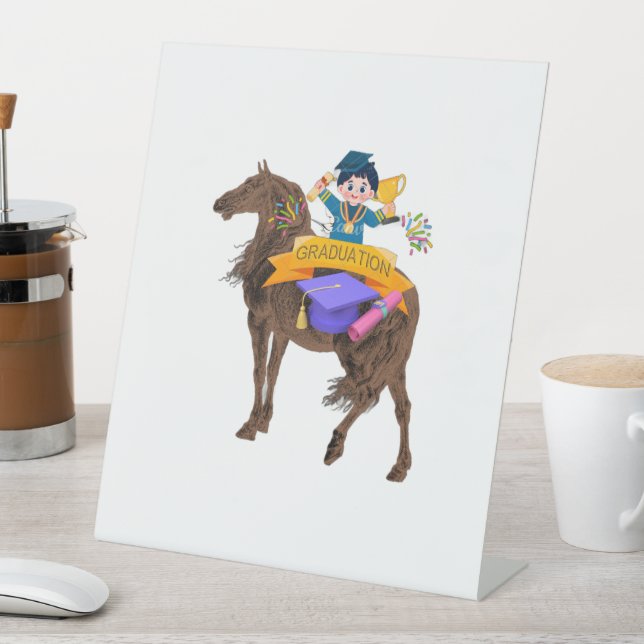 Wild Spirit Graduation – Proud Graduate Celebratio Sockelschild (In Situ)