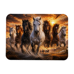 Wild Spirit Stampede – Majestätische laufende Pfer Magnet