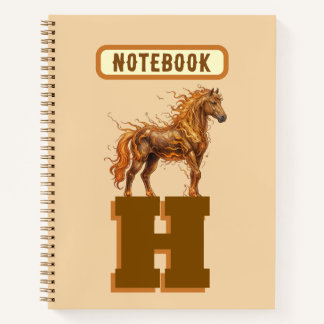 Wild Spirit Stampede – Majestätische laufende Pfer Notizbuch