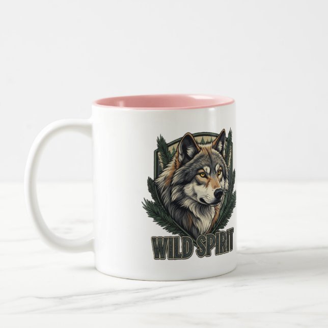 Wild Spirit Wolf Tasse (Links)