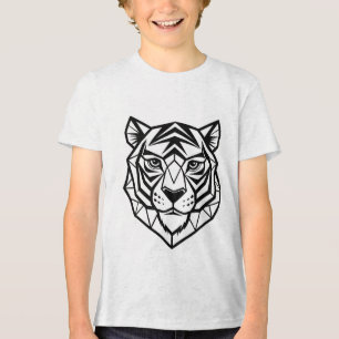Wild Spirit - Youth Tiger Graphic Tri-Blend T-Shir Shirt