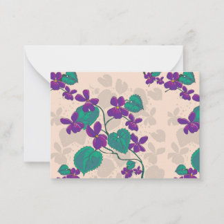 Wild Spring Violets Note Card Mitteilungskarte