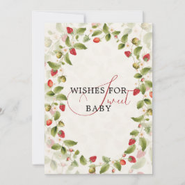 WILD STRAW BERRY SWEET BABY SHOWER EINLADUNG