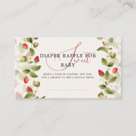 WILD STRAWBERRY SWEET BABY SHOWER BEGLEITKARTE