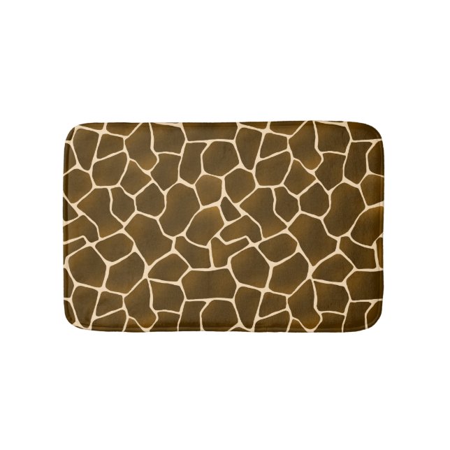 Wild Style Giraffe Spots Tierklingen Safari Print Badematte (Vorderseite)