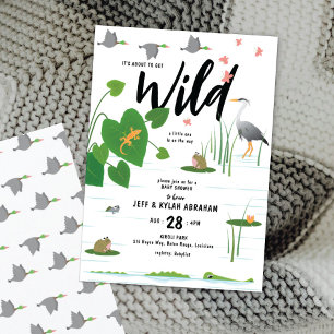 Wild-Sumpf-Kreaturen Kinderdusche Einladung