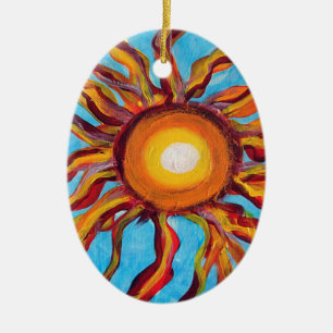 Wild Sun Keramikornament