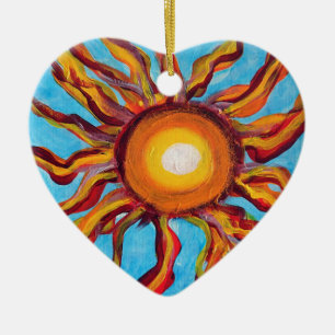 Wild Sun Keramikornament