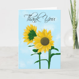 Wild Texas Sonnenblumen Danke, Card Karte