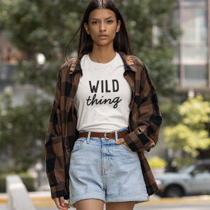 Wild Thing   Moderne trendy stilvolle Fun Quote Ar Tri-Blend Shirt