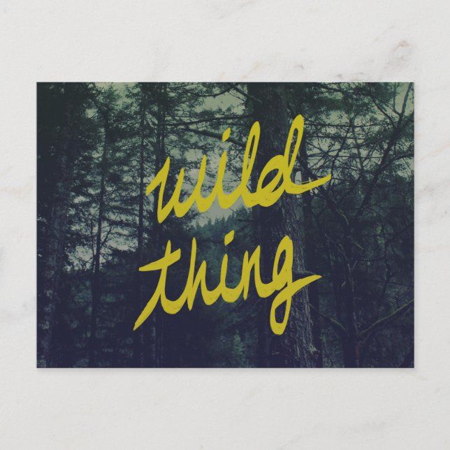 Wild Thing Postkarte (Vorderseite)