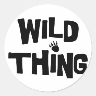 Wild Thing Runder Aufkleber