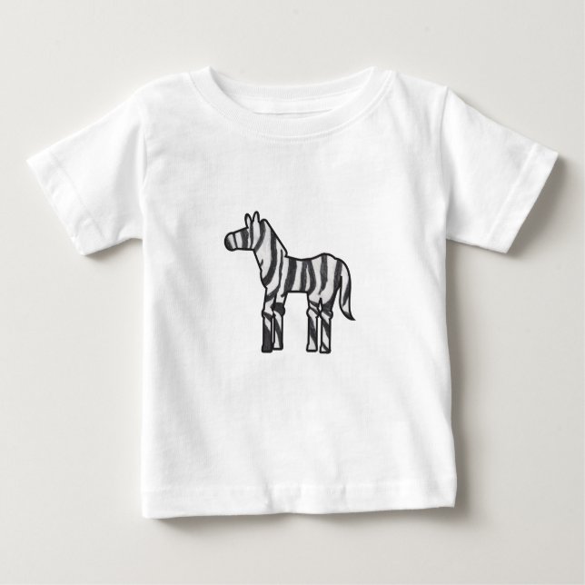 Wild Thing Zebra Baby T-shirt (Vorderseite)