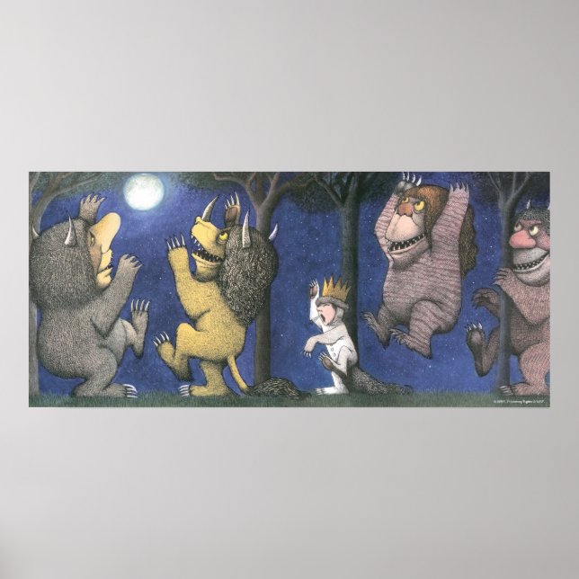 Wild Things and Max Dancing in Moonlight Poster (Vorne)