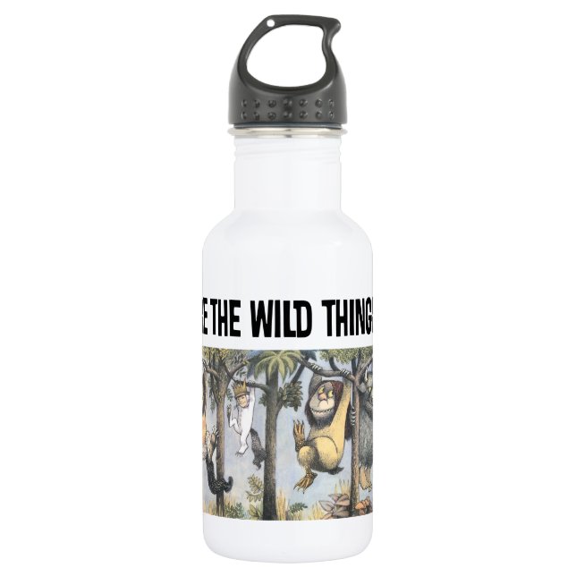 Wild Things and Max Swinging From Trees Edelstahlflasche (Vorderseite)