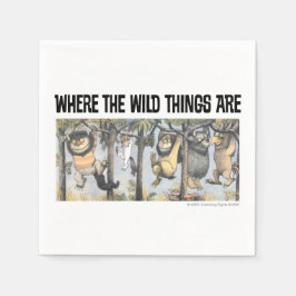Wild Things and Max Swinging From Trees Serviette