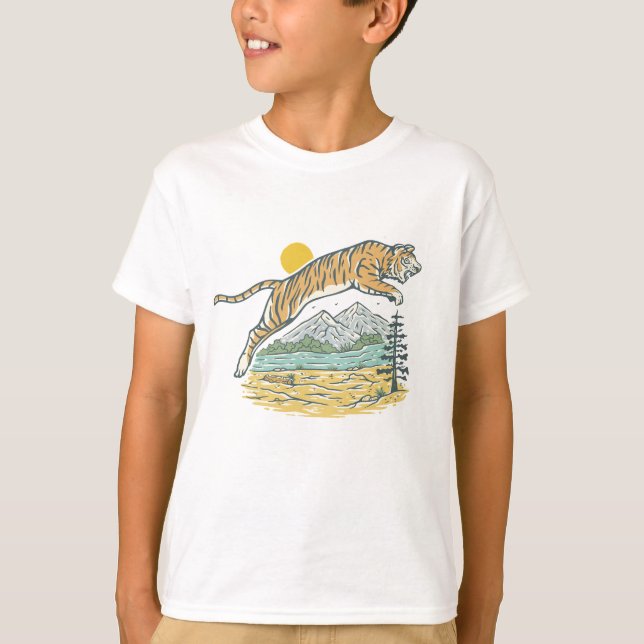 Wild Tiger Adventure T-Shirt (Vorderseite)
