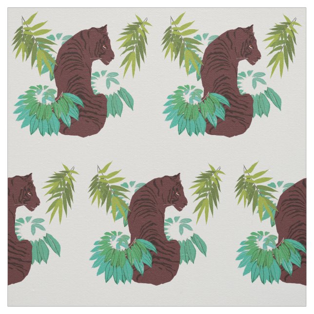 Wild Tiger Art Stoff (Muster)